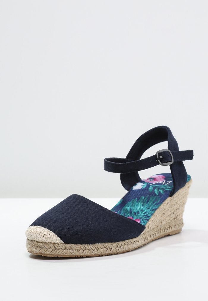 Sandales Anna Field Espadrillas Wedge Boucle Bleu Foncé Femme | YUN-0858591